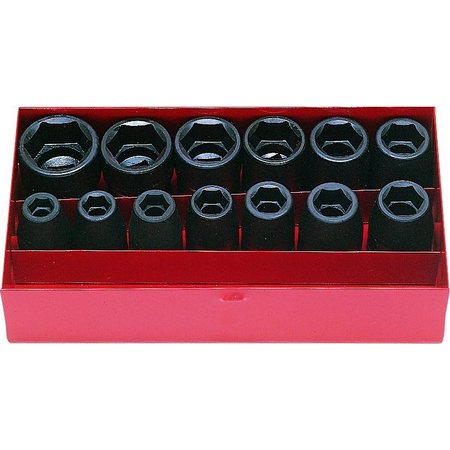 KO-KEN Socket Set 5-19mm 12 Point 10 pieces 1/2 Sq. Drive 14241M-05